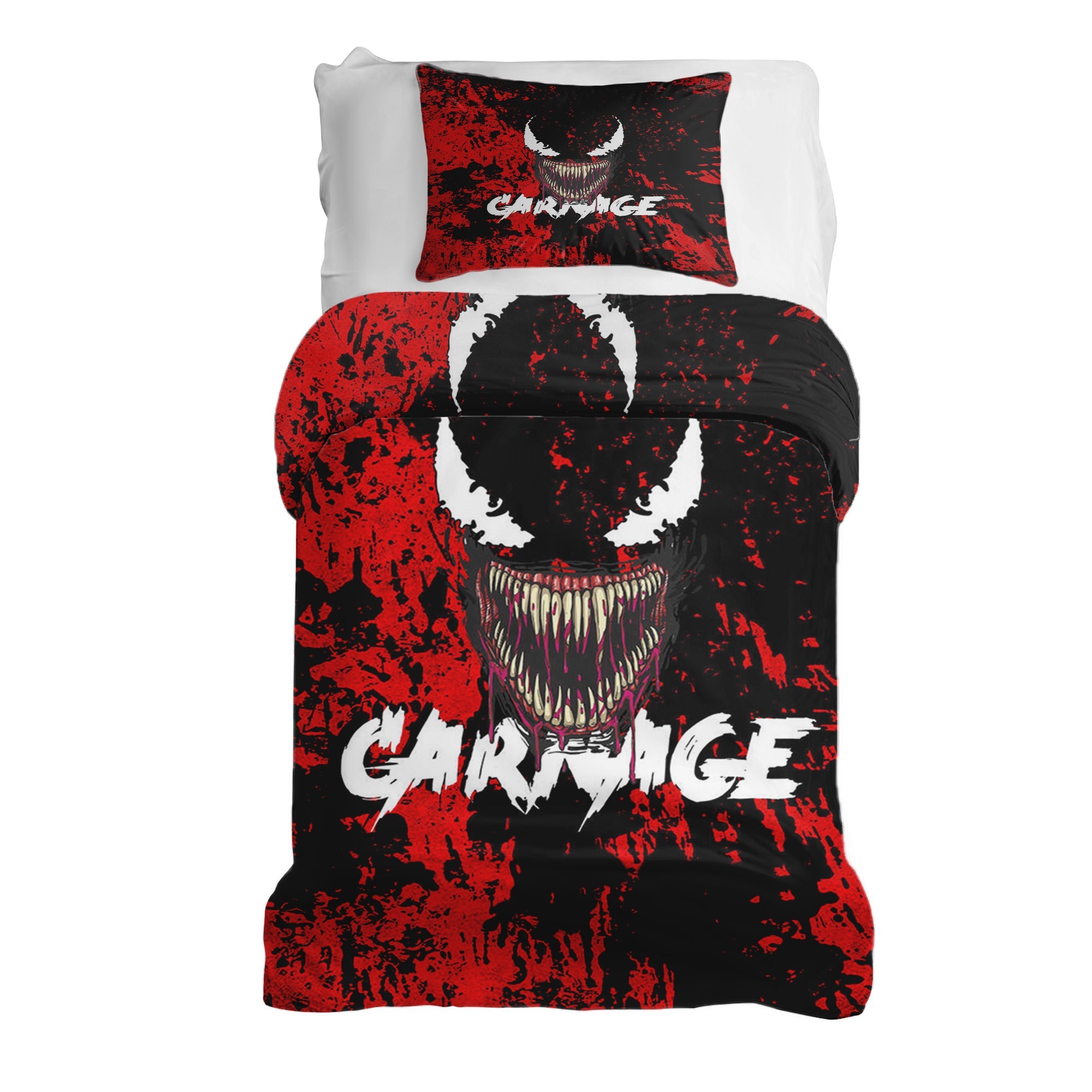 Original Therapiedecke - Baumwoll Bettwäsche Set Schwarz Jokergesicht