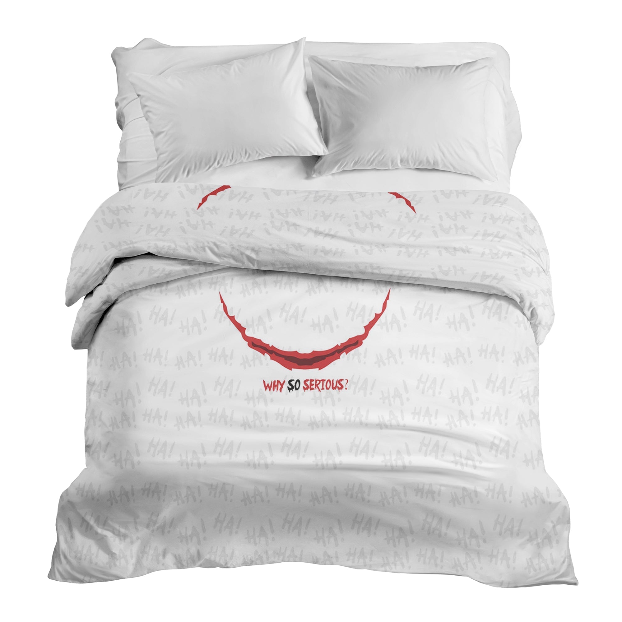 Original Therapiedecke - Baumwollbezug Weiß Why so serious?