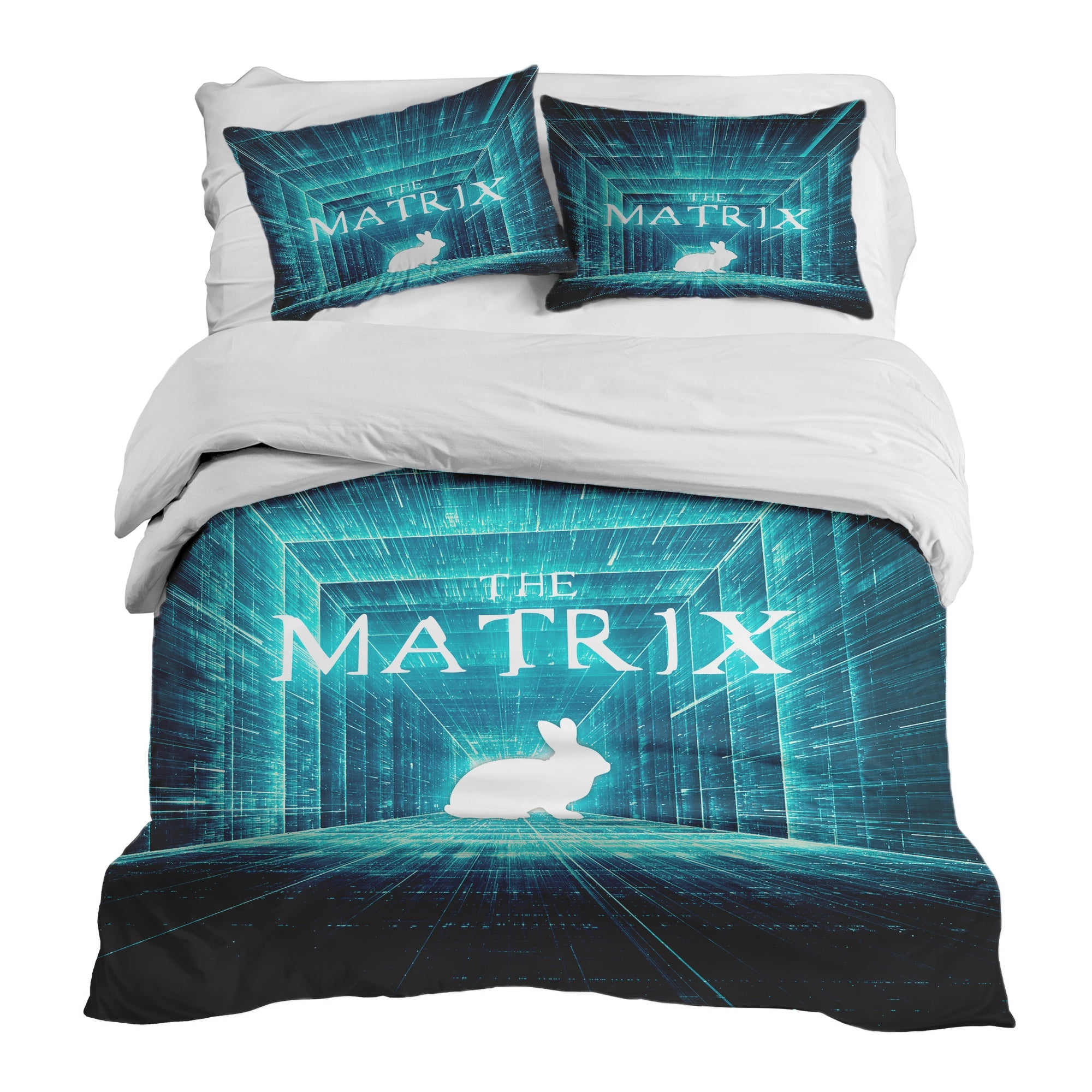 Original Therapiedecke - Baumwoll Bettwäsche Set Blau Matrix
