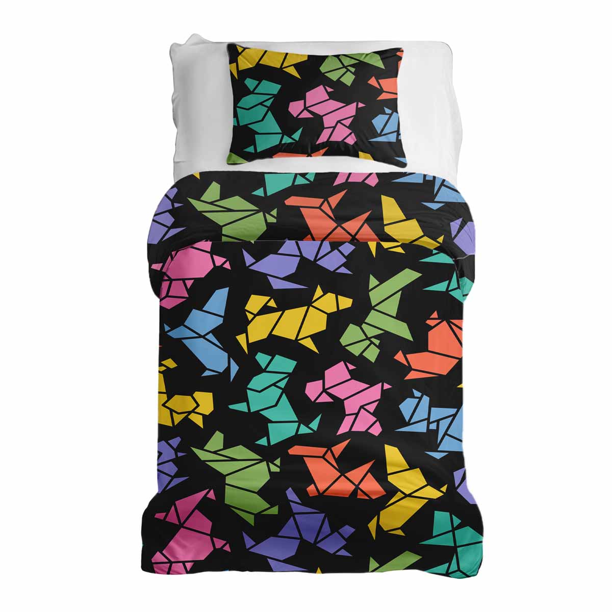 Original Therapiedecke - Baumwoll Bettwäsche Set Origami Hund