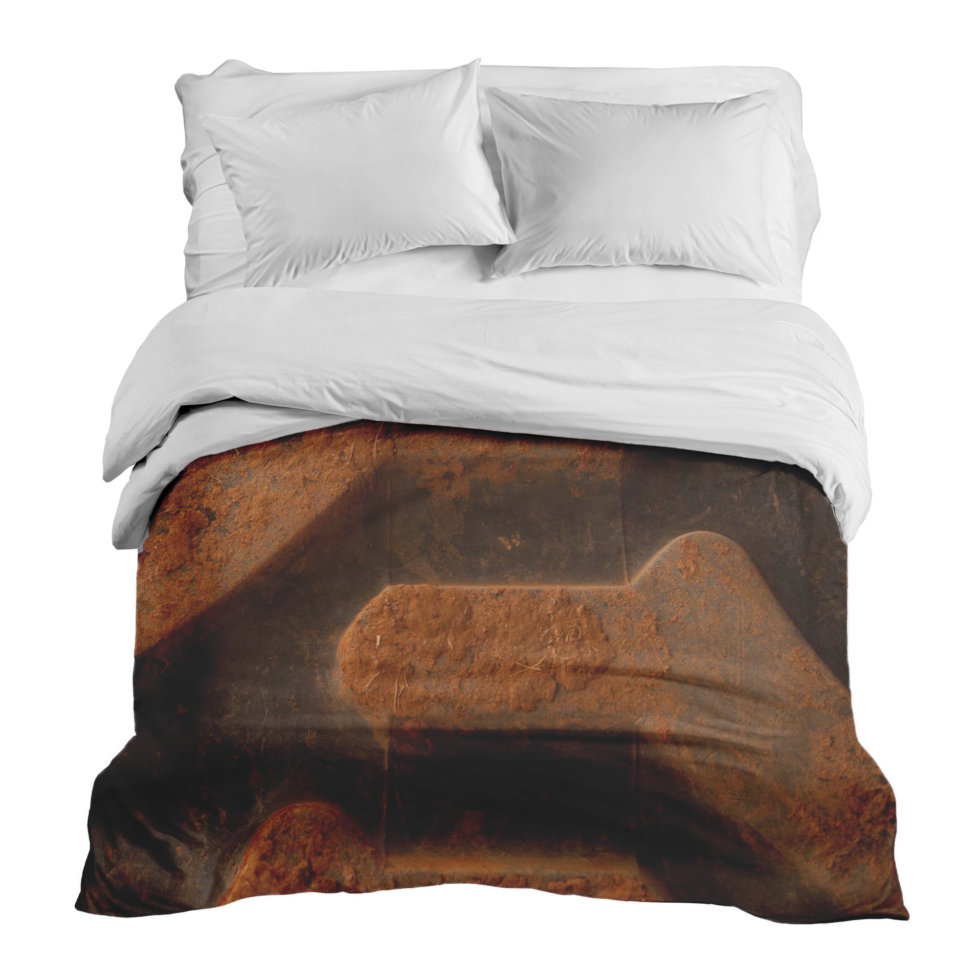 Original Therapiedecke - Baumwollbezug Braune Erde