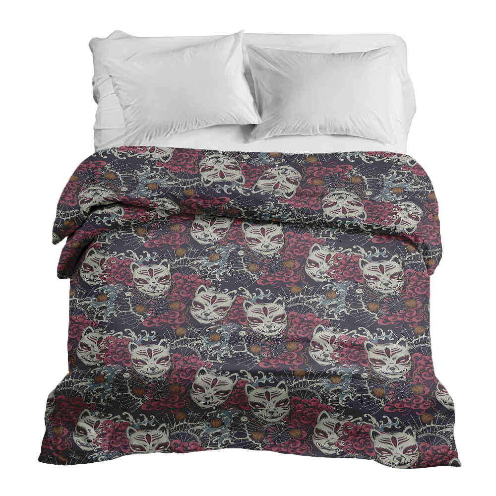 Original Therapiedecke - Baumwollbezug Gruselkatze