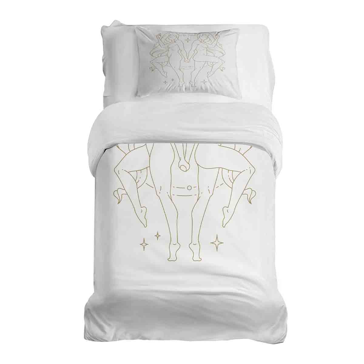 Original Therapiedecke - Baumwoll Bettwäsche Set Sternbild Zwilling