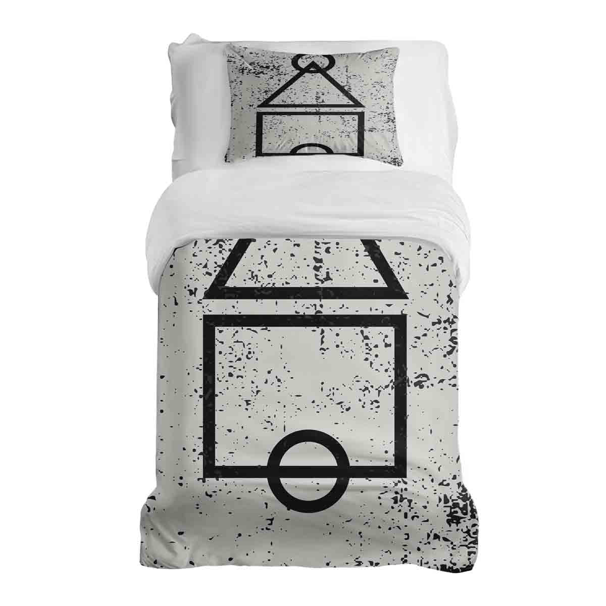 Original Therapiedecke - Baumwoll Bettwäsche Set Weiß Dalgona Formen