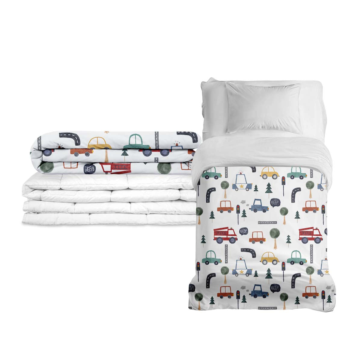 Original Therapiedecke - Autos Gewichtsdecke mit Baumwollbezug für Kinder