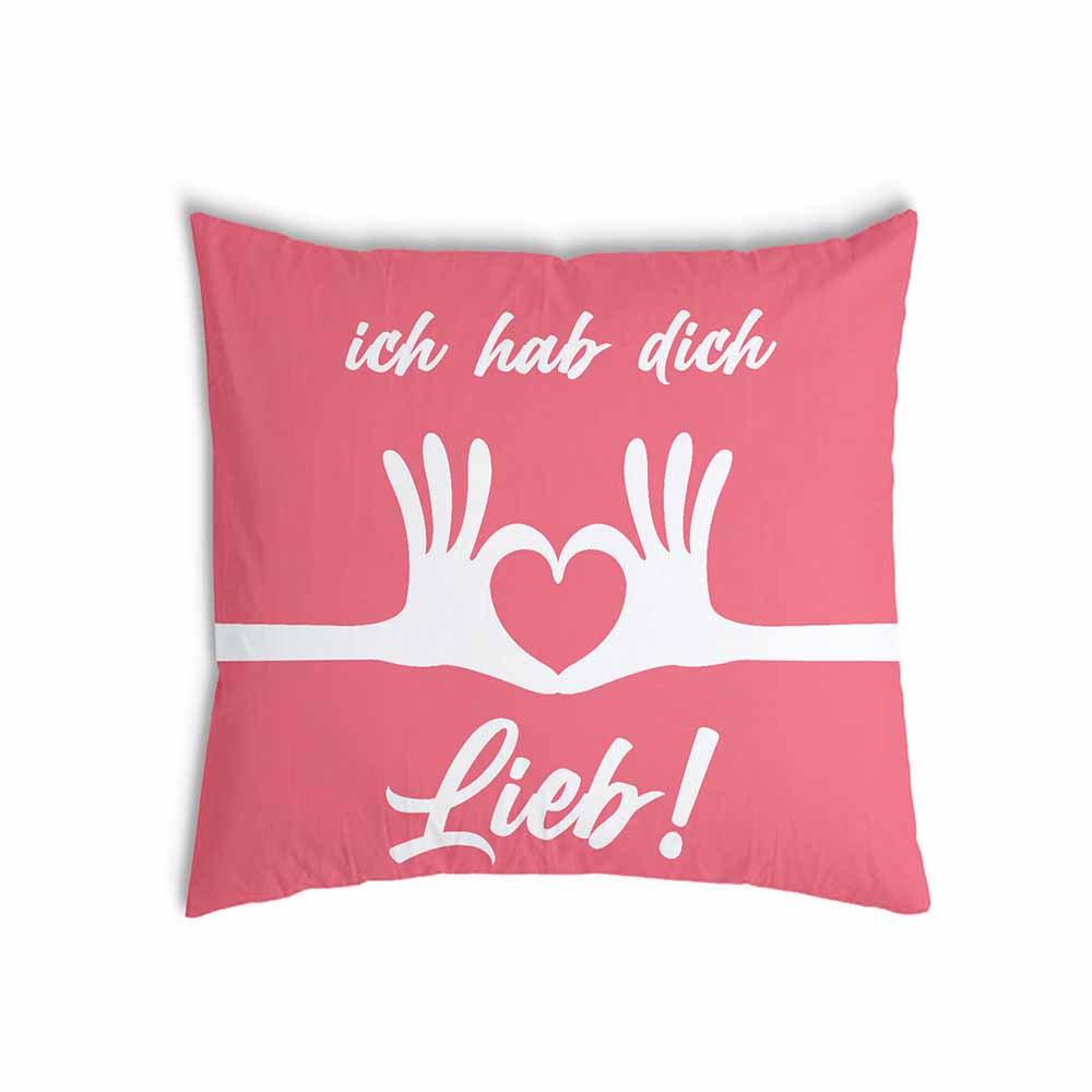 Gesundheitskissen Pink Ich hab dich lieb