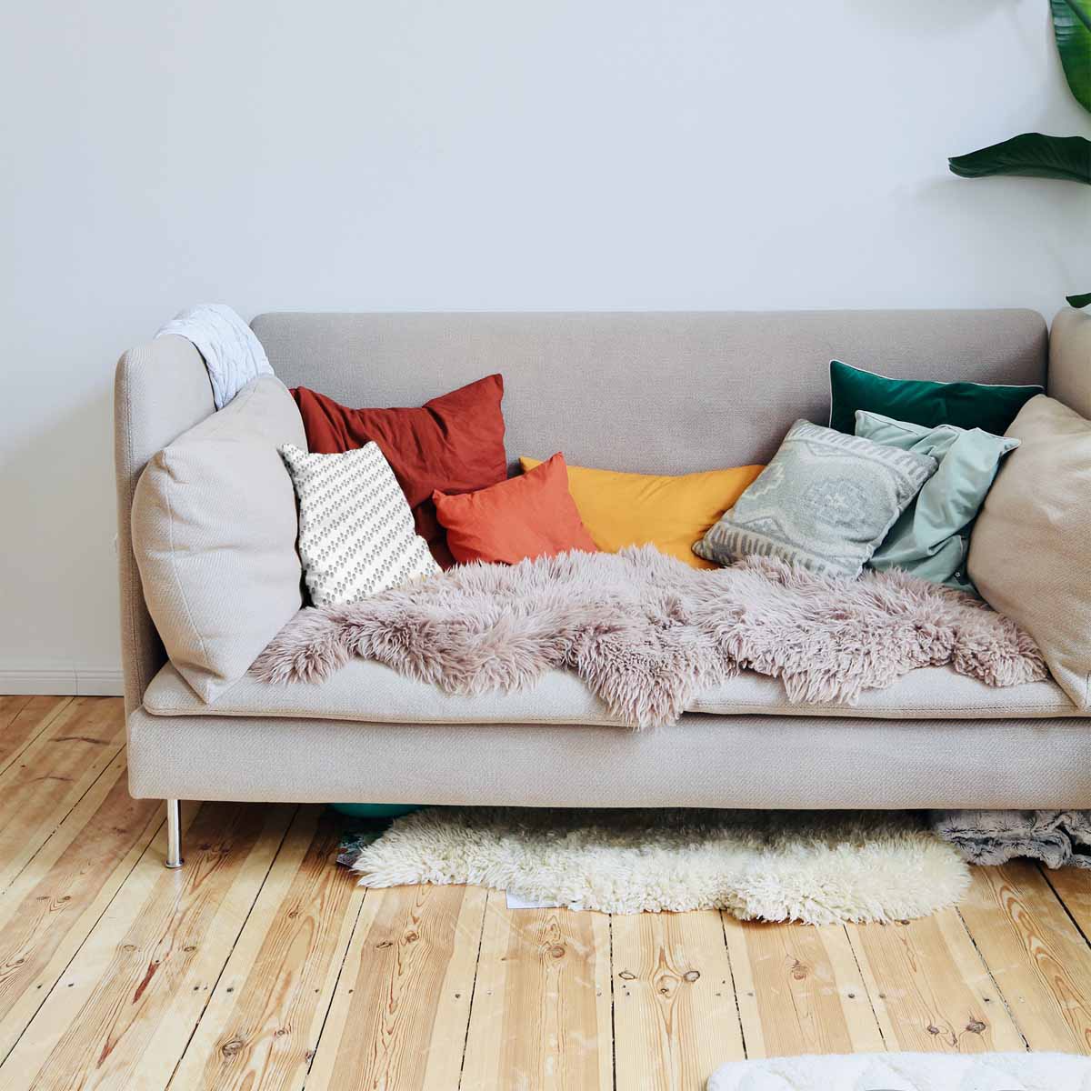 Gesundheitskissen Weiß mit grauen Kreisen