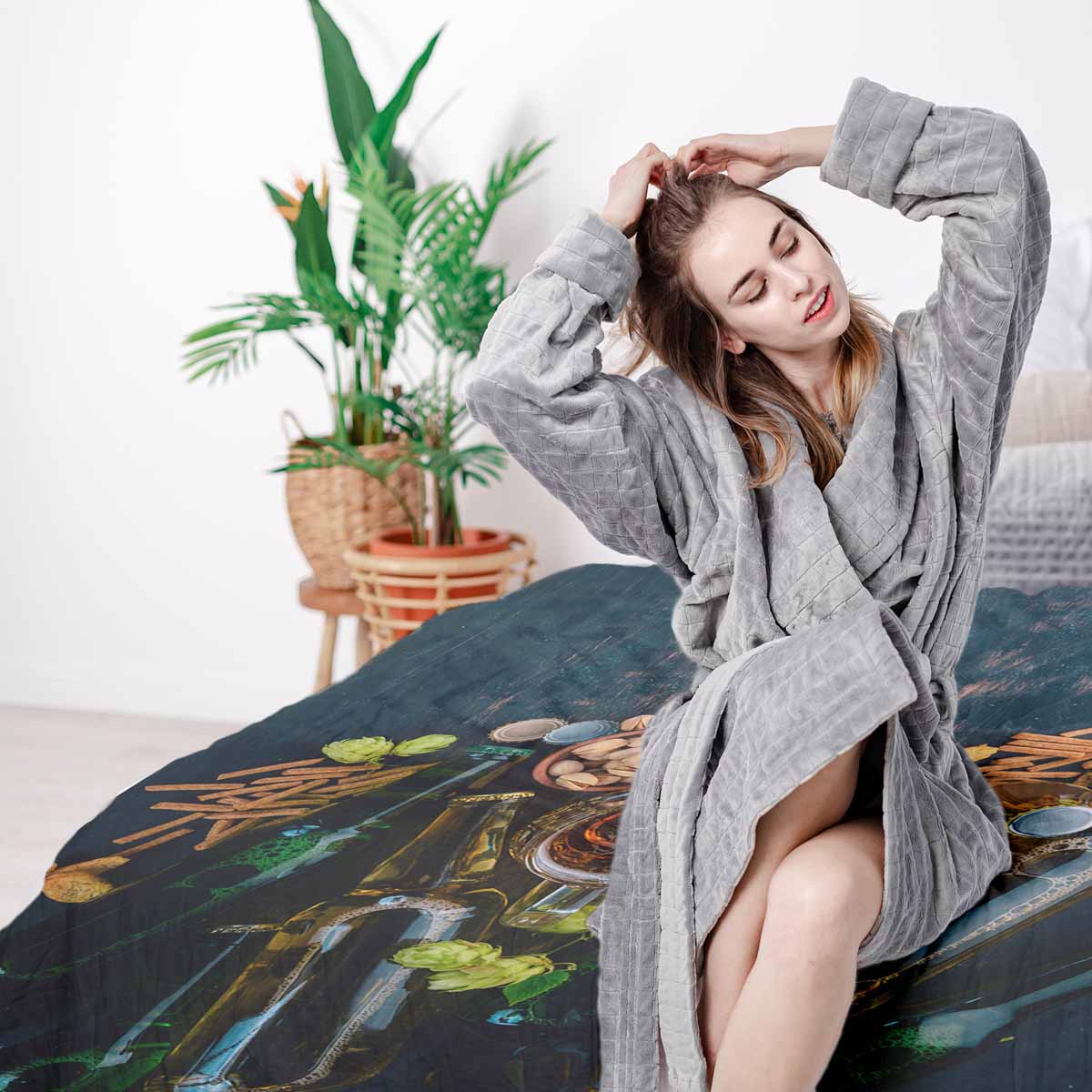 Original Therapiedecke - Baumwoll Bettwäsche Set italienischer Abend