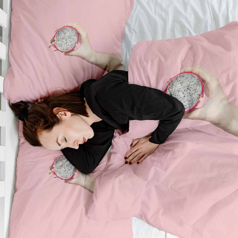 Therapiedecken Bettwäschen Set Rosa mit Drachenfrucht