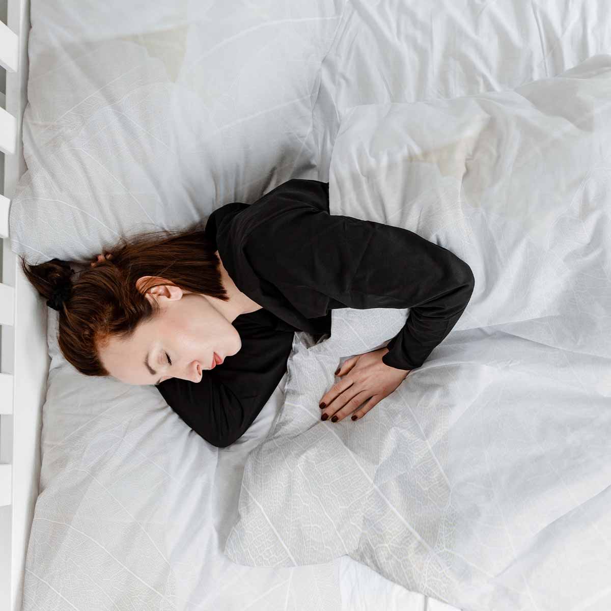 Original Therapiedecke - Baumwoll Bettwäsche Set Grau mit weißem Muster