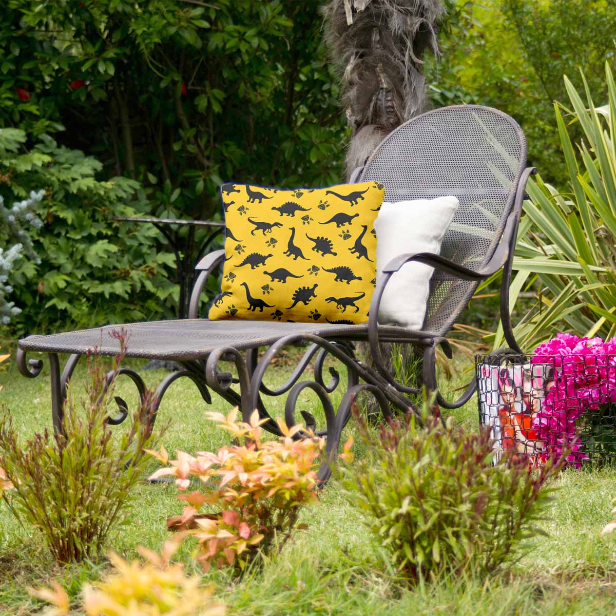 Gesundheitskissen Gelb mit Dino