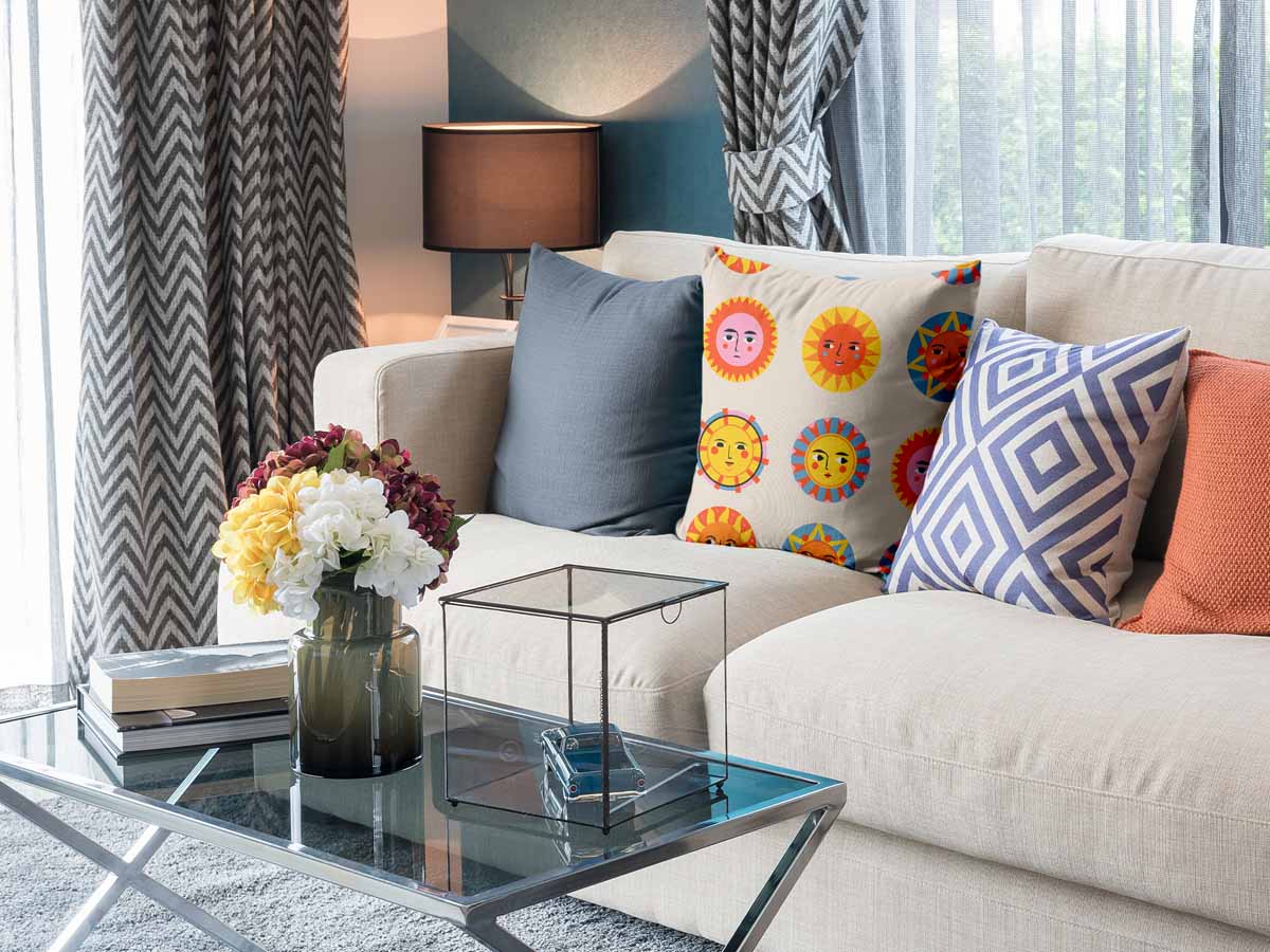 Gesundheitskissen Beige mit Sonnen