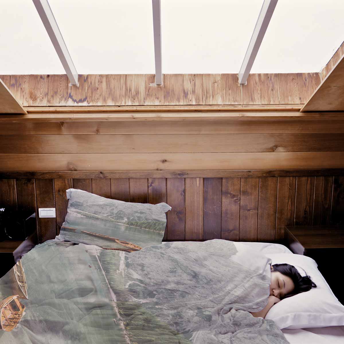 Original Therapiedecke - Baumwoll Bettwäsche Set See mit Booten