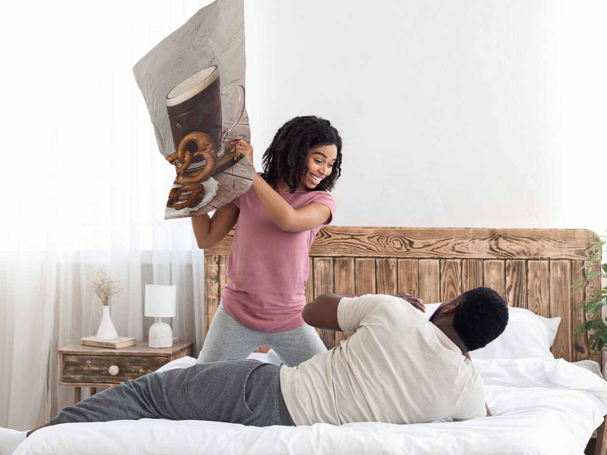 Gesundheitskissen mit Brezeln