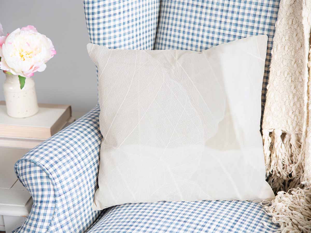 Gesundheitskissen Grau mit weißem Muster