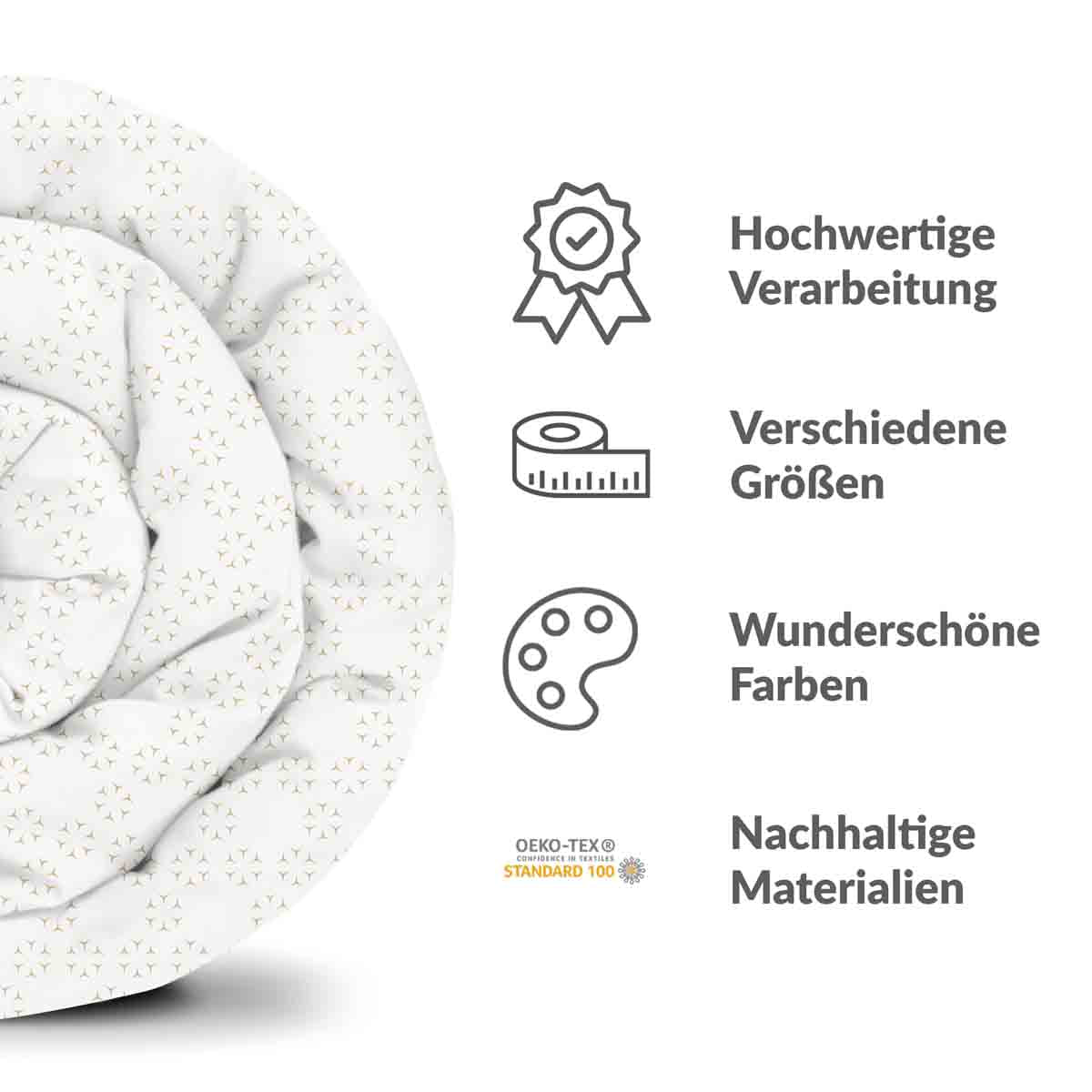 Original Therapiedecke - Baumwollbezug abstrakte Pusteblumen