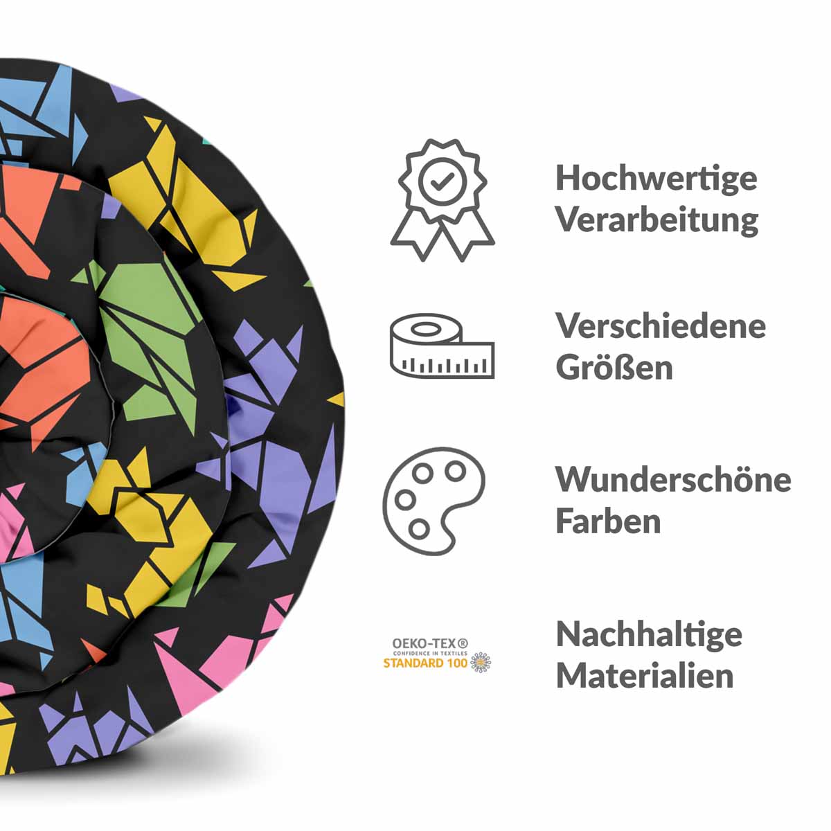 Original Therapiedecke - Baumwoll Bettwäsche Set Origami Hund