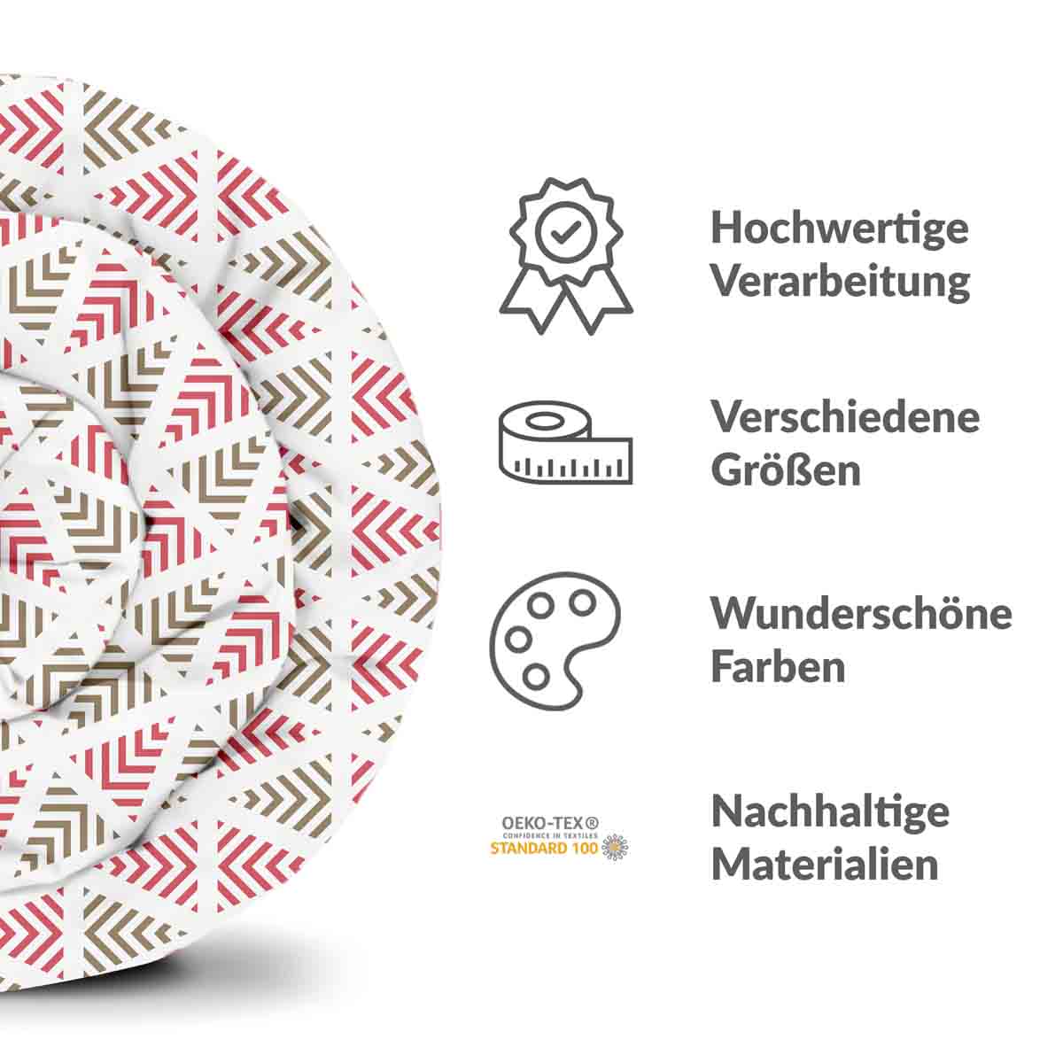 Original Therapiedecke - Baumwoll Bettwäsche Set weihnachtliche Dreiecke