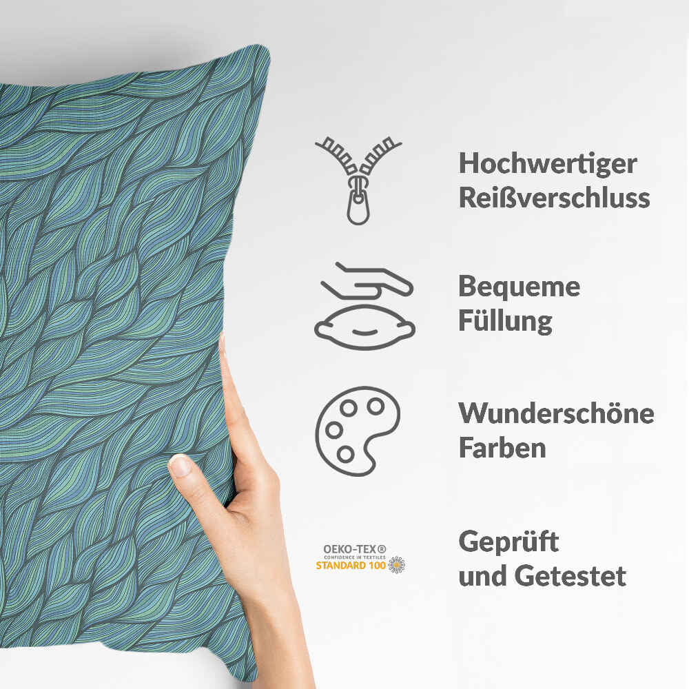 Gesundheitskissen Geflecht grün