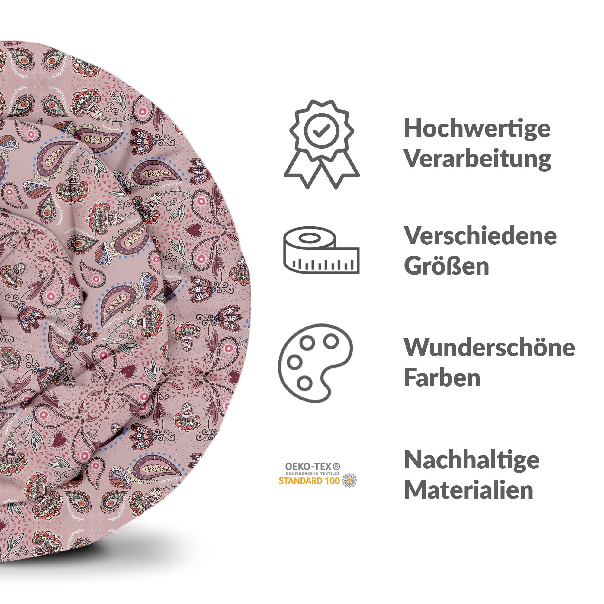 Original Therapiedecke - Baumwoll Bettwäsche Set Rosa Mandala