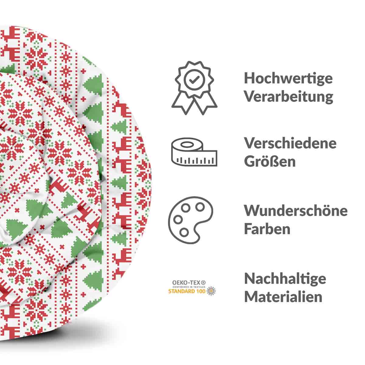 Original Therapiedecke - Baumwollbezug Weihnachten in Norwegen