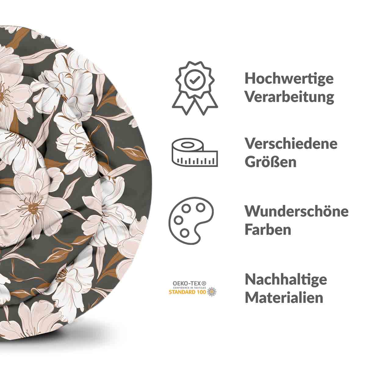 Original Therapiedecke - Baumwoll Bettwäsche Set mit rosa Aster Blumen