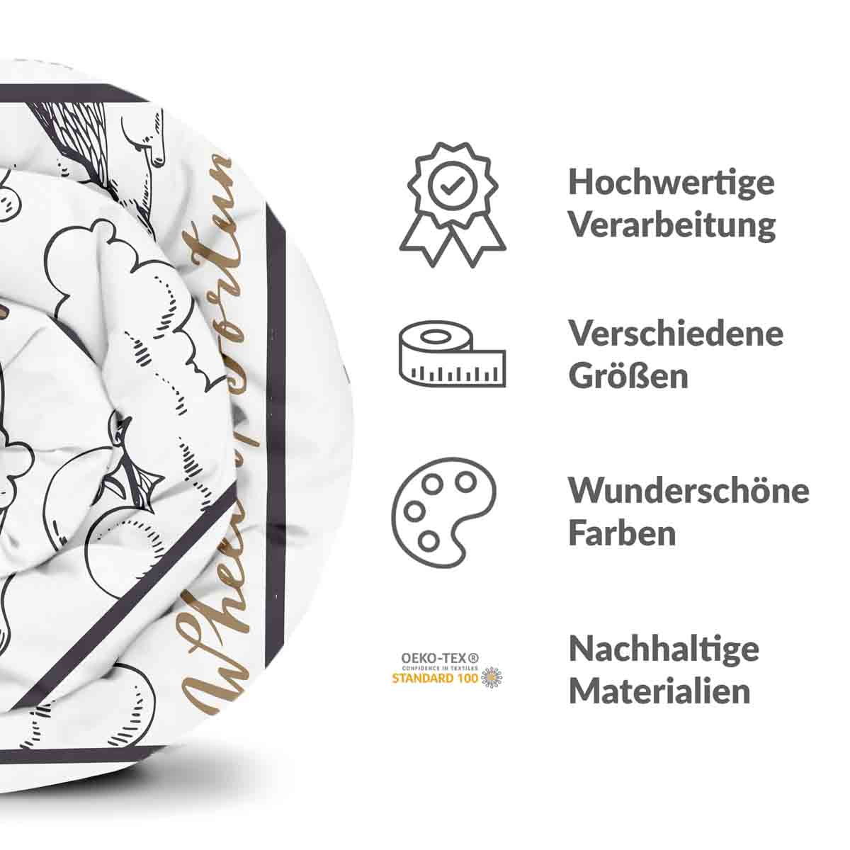 Original Therapiedecke - Baumwoll Bettwäsche Set Wheel of Fortune