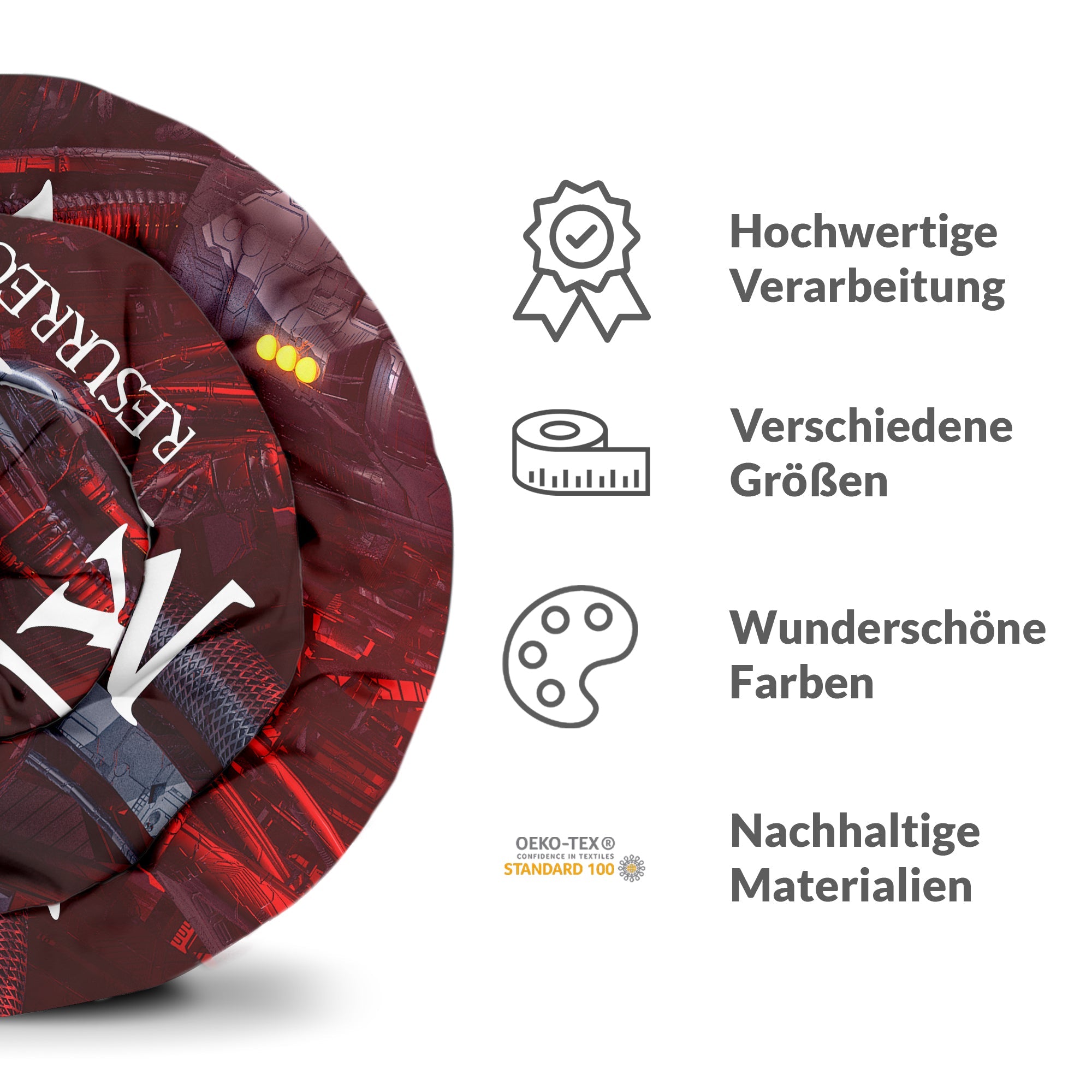 Original Therapiedecke - Baumwollbezug Rot The Matrix