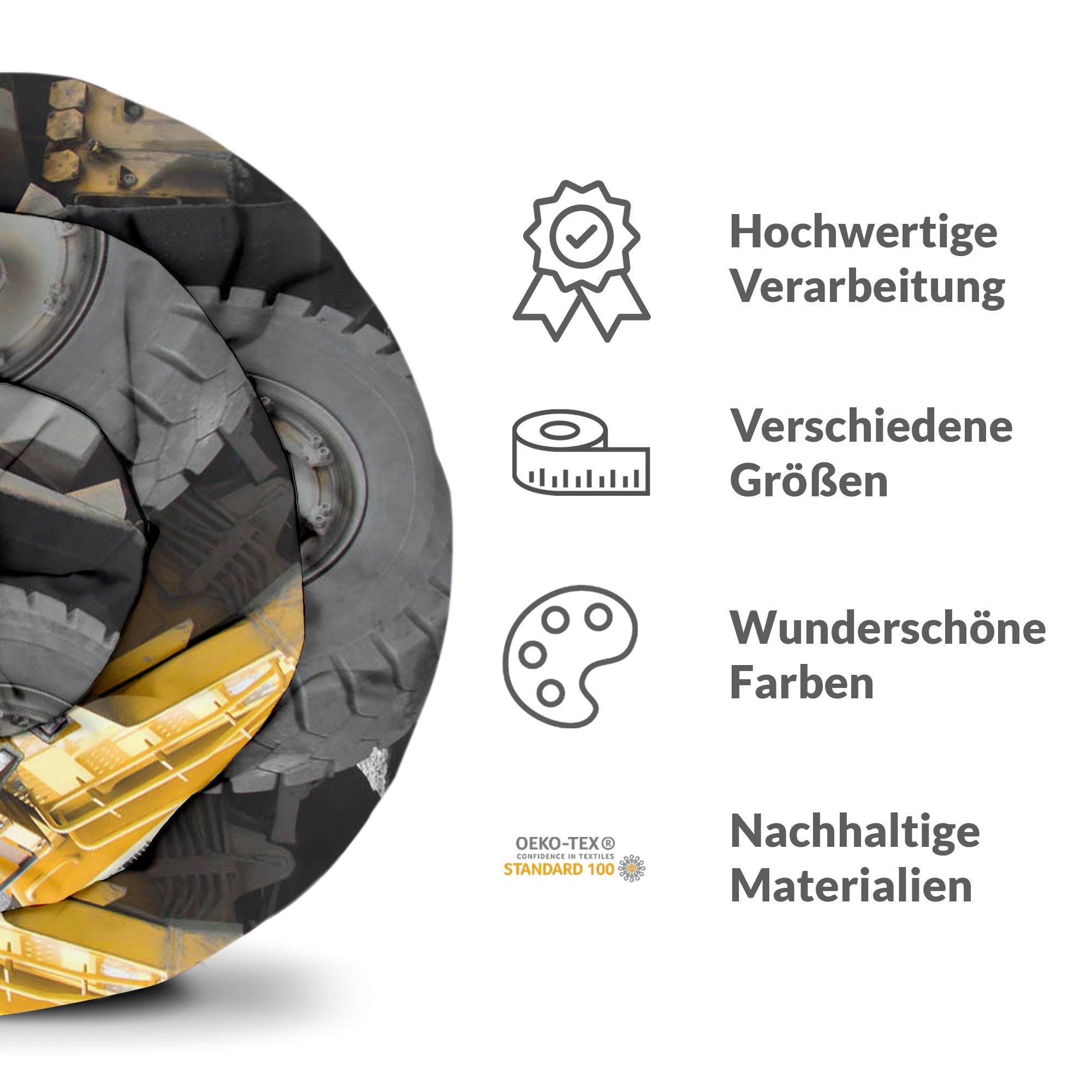 Original Therapiedecke - Baumwollbezug Gelber LKW