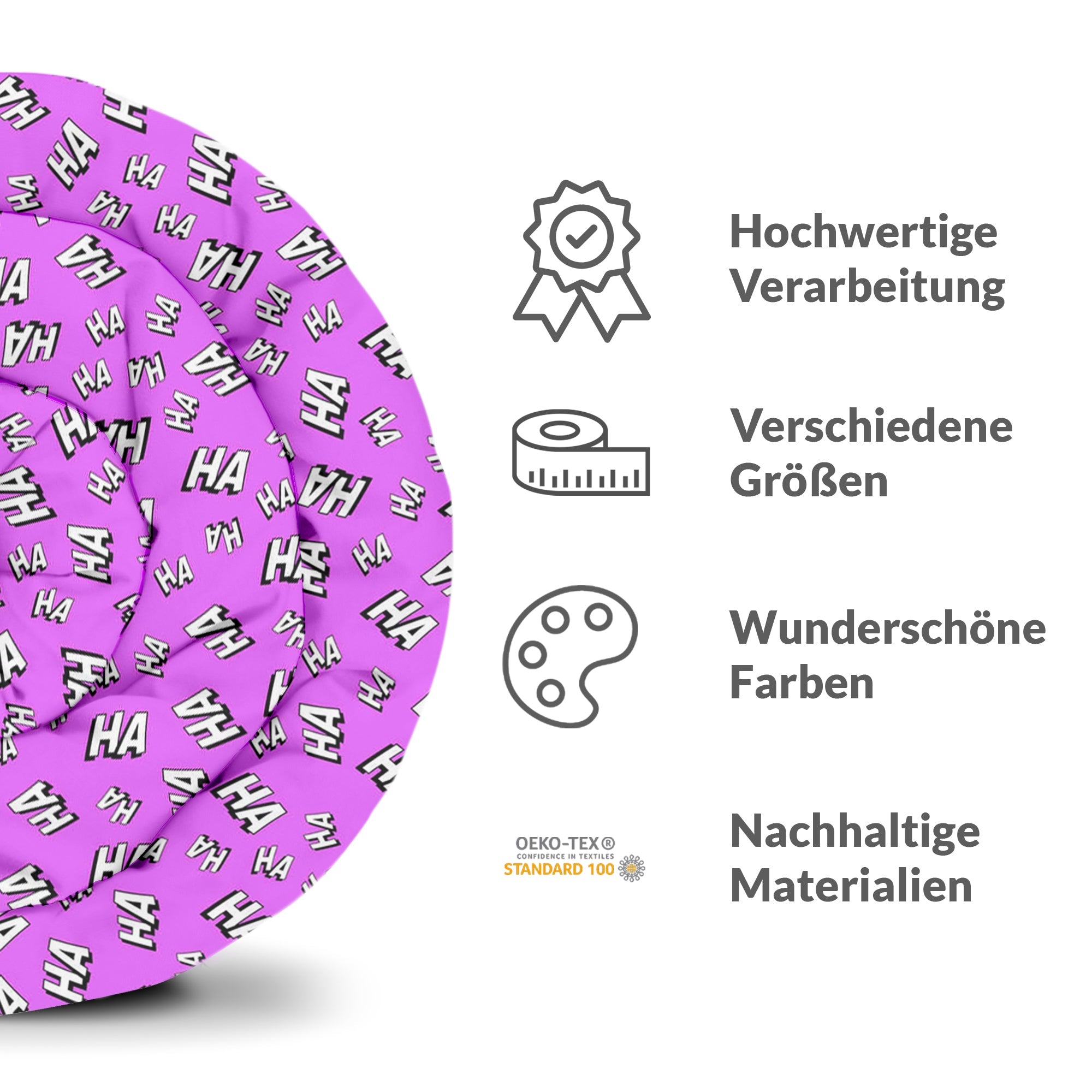Original Therapiedecke - Baumwollbezug Ha Ha Ha
