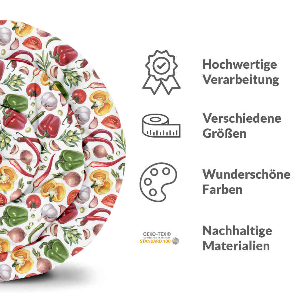 Original Therapiedecke - Baumwoll Bettwäsche Set mit Gemüse