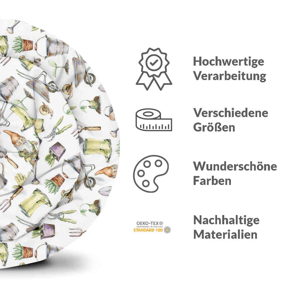 Original Therapiedecke - Baumwoll Bettwäsche Set Weiß Gartenarbeit