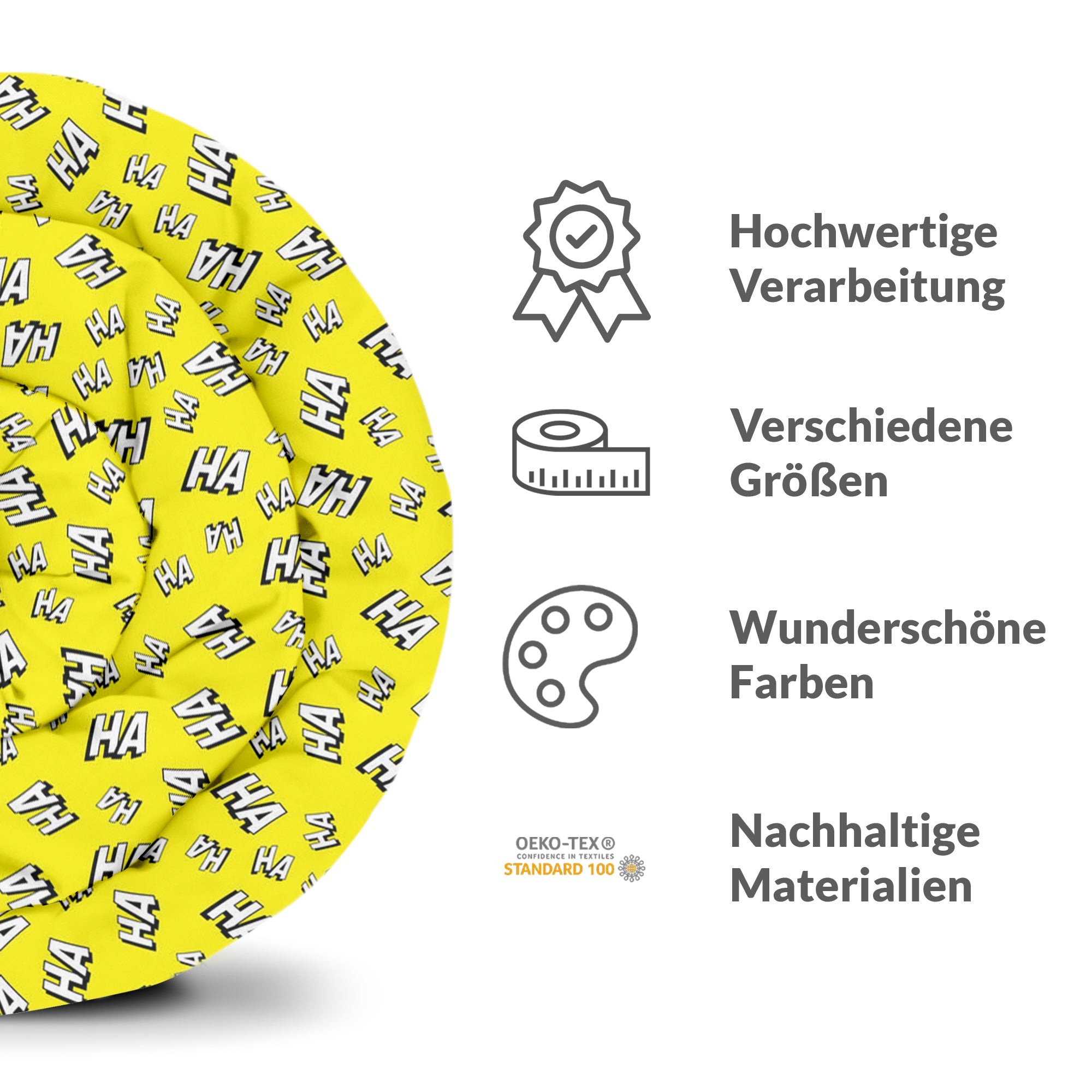 Original Therapiedecke - Baumwoll Bettwäsche Set Gelb Ha Ha