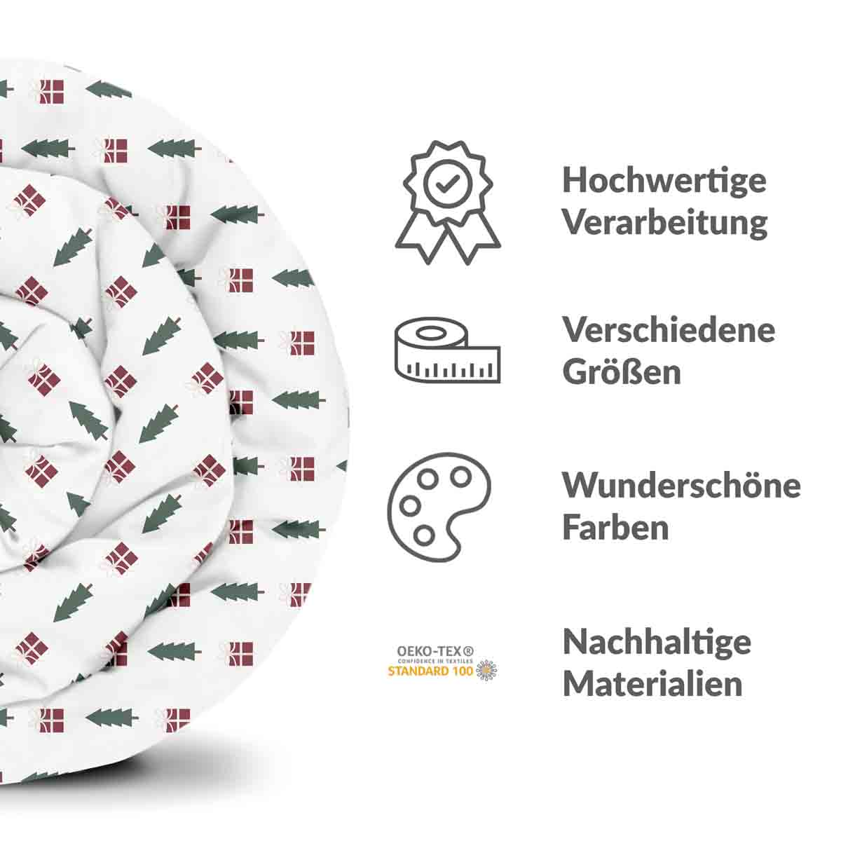 Original Therapiedecke - Baumwoll Bettwäsche Set Weihnachtsstimmung