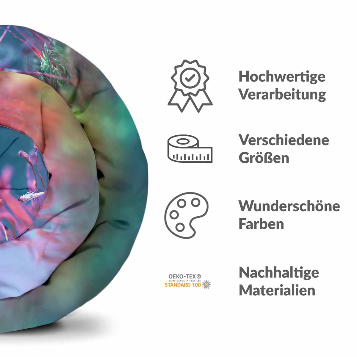 Original Therapiedecke - Baumwoll Bettwäsche Set mit Pilz und Schnecke