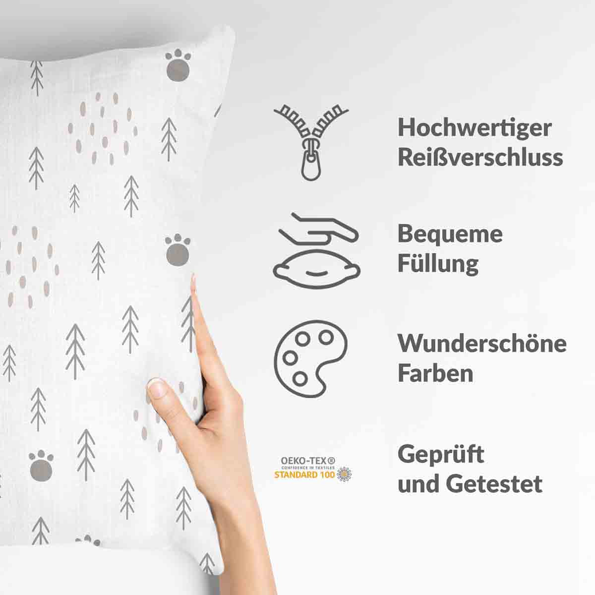 Gesundheitskissen Pfotenabdrücke im Wald