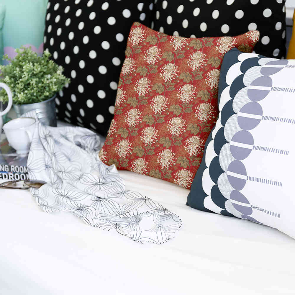 Gesundheitkissen Rot große Blüte