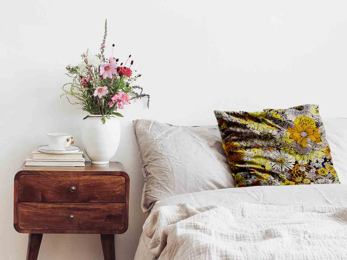 Gesundheitskissen gelbe Blumen