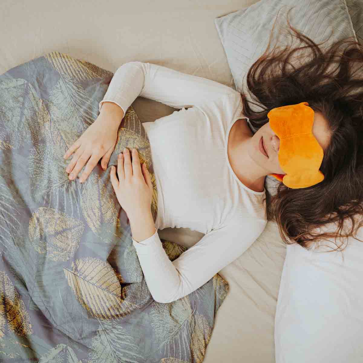 Original Therapiedecke - Baumwoll Bettwäsche Set herbstliches Blattmotiv