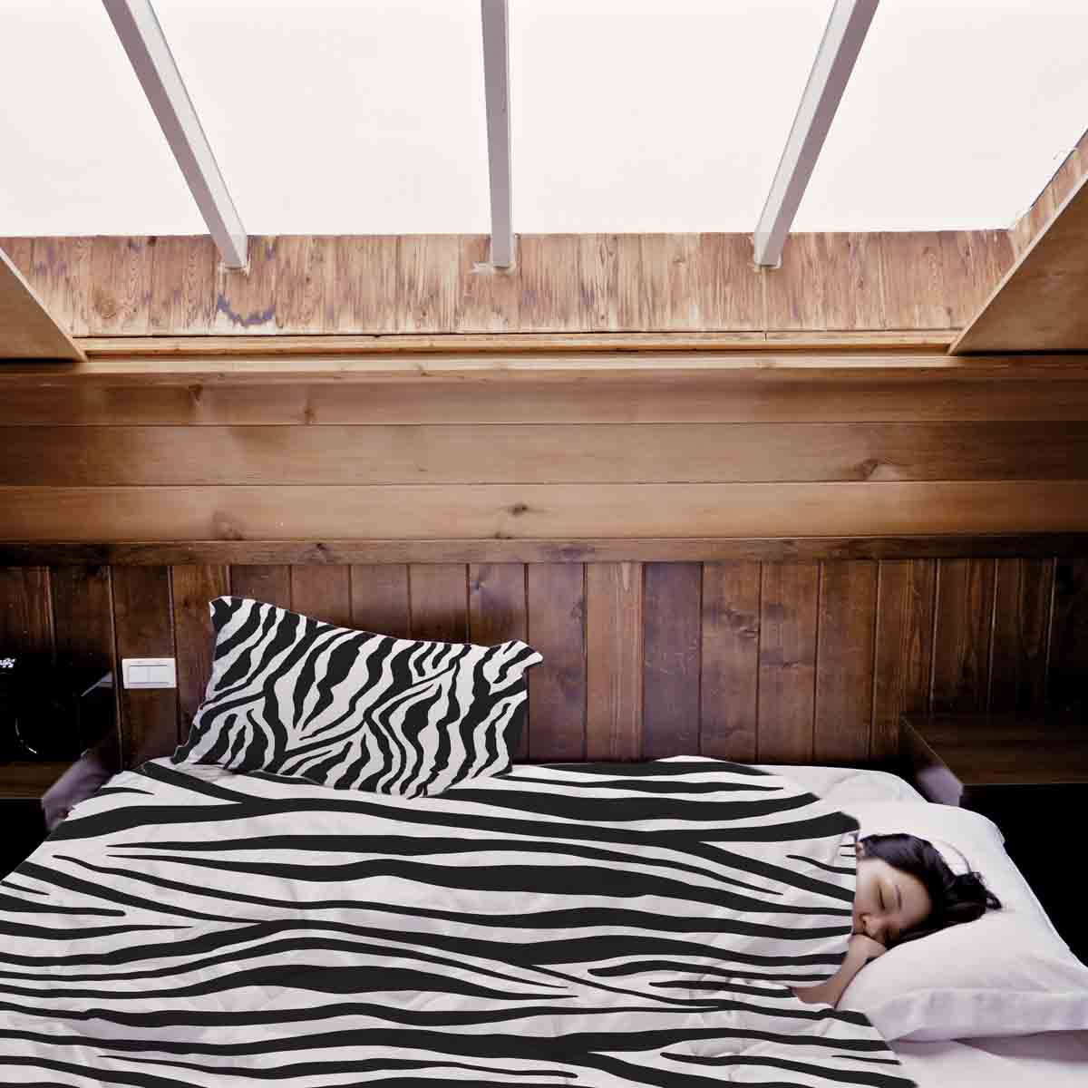 Original Therapiedecke - Baumwollbezug Zebra Print