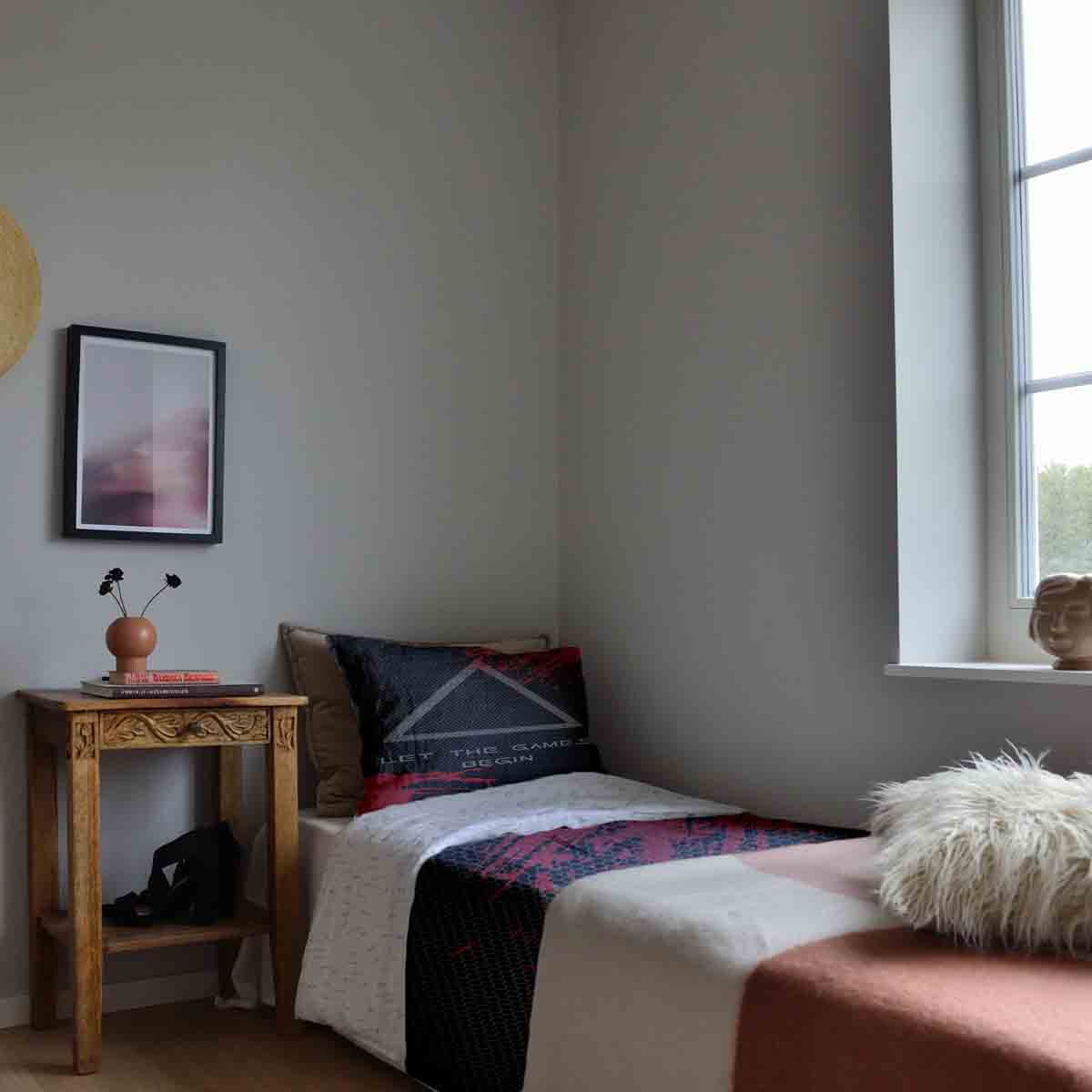 Original Therapiedecke - Baumwoll Bettwäsche Set Schwarz Games