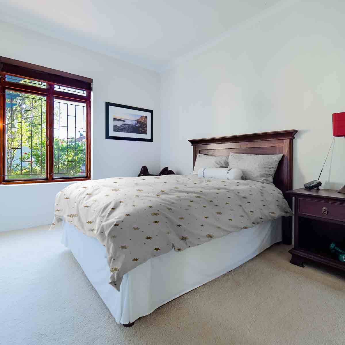 Original Therapiedecke - Baumwoll Bettwäsche Set Weiß mit goldenen Sternen