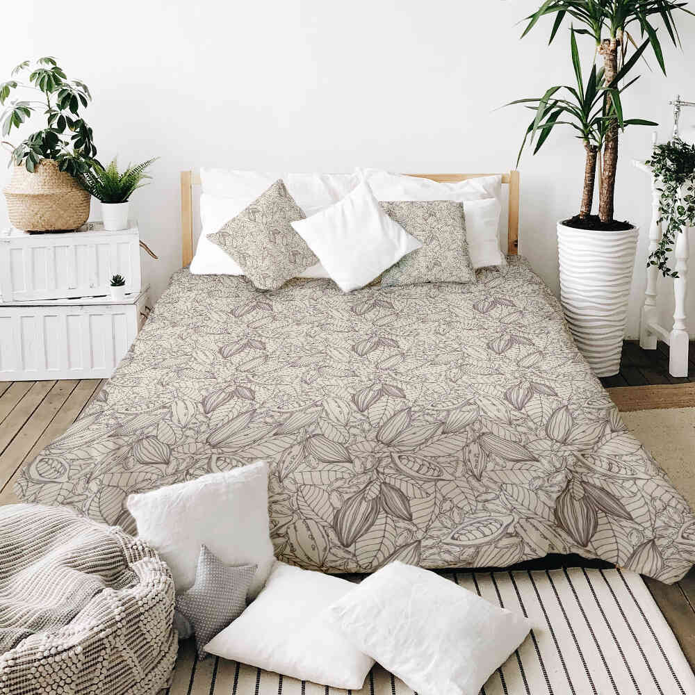 Original Therapiedecke - Baumwoll Bettwäsche Set Kakaopflanze