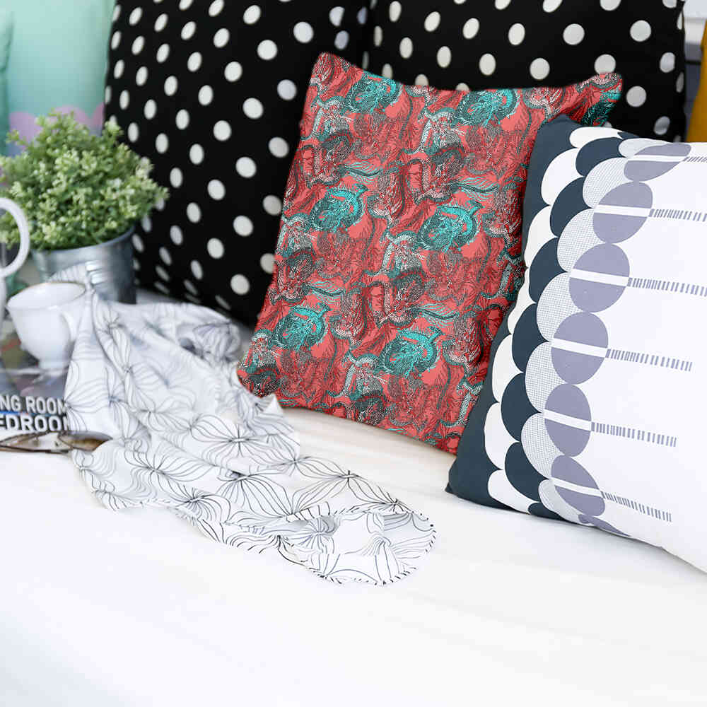 Gesundheitskissen Abstrakt Rot