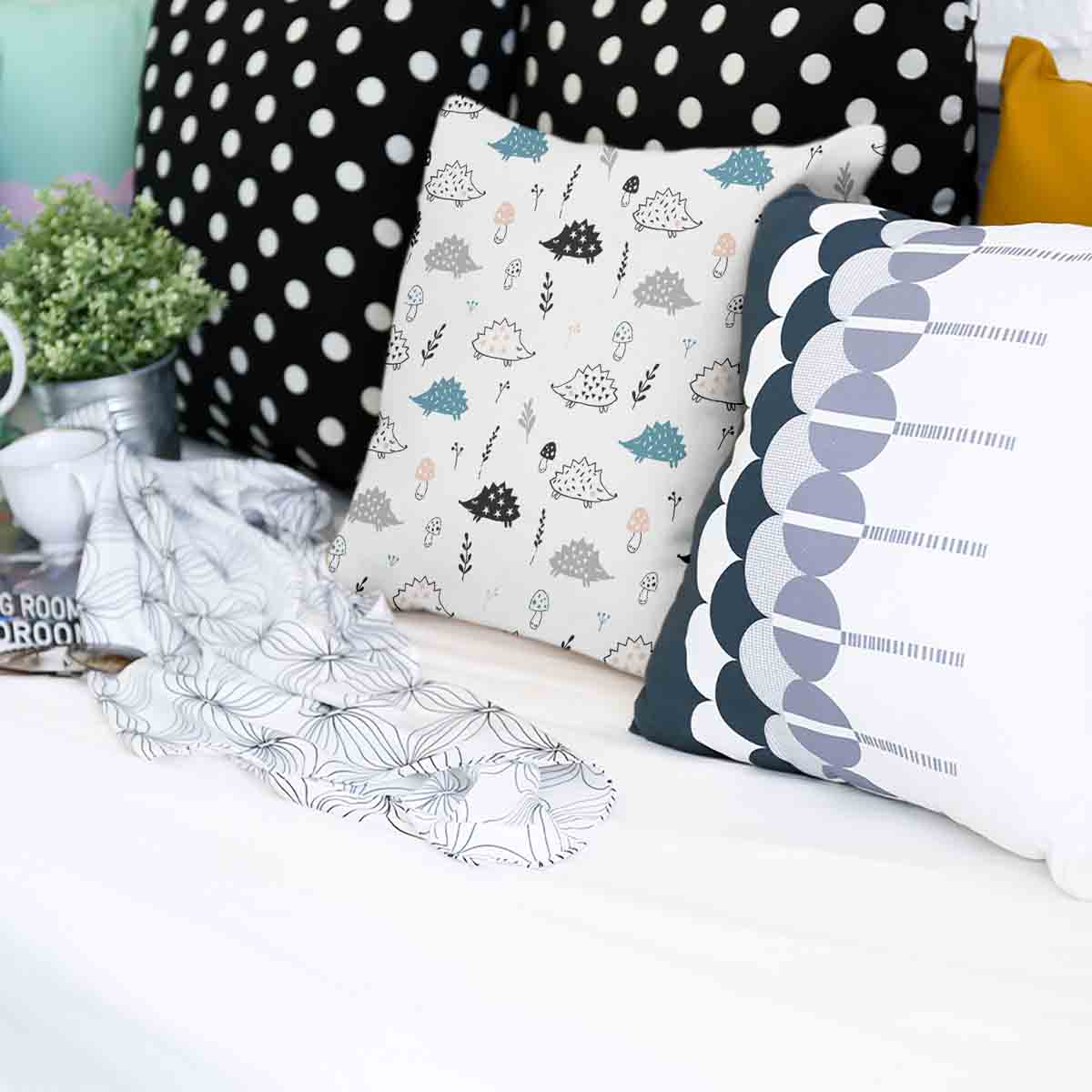 Gesundheitskissen Weiß mit Igel