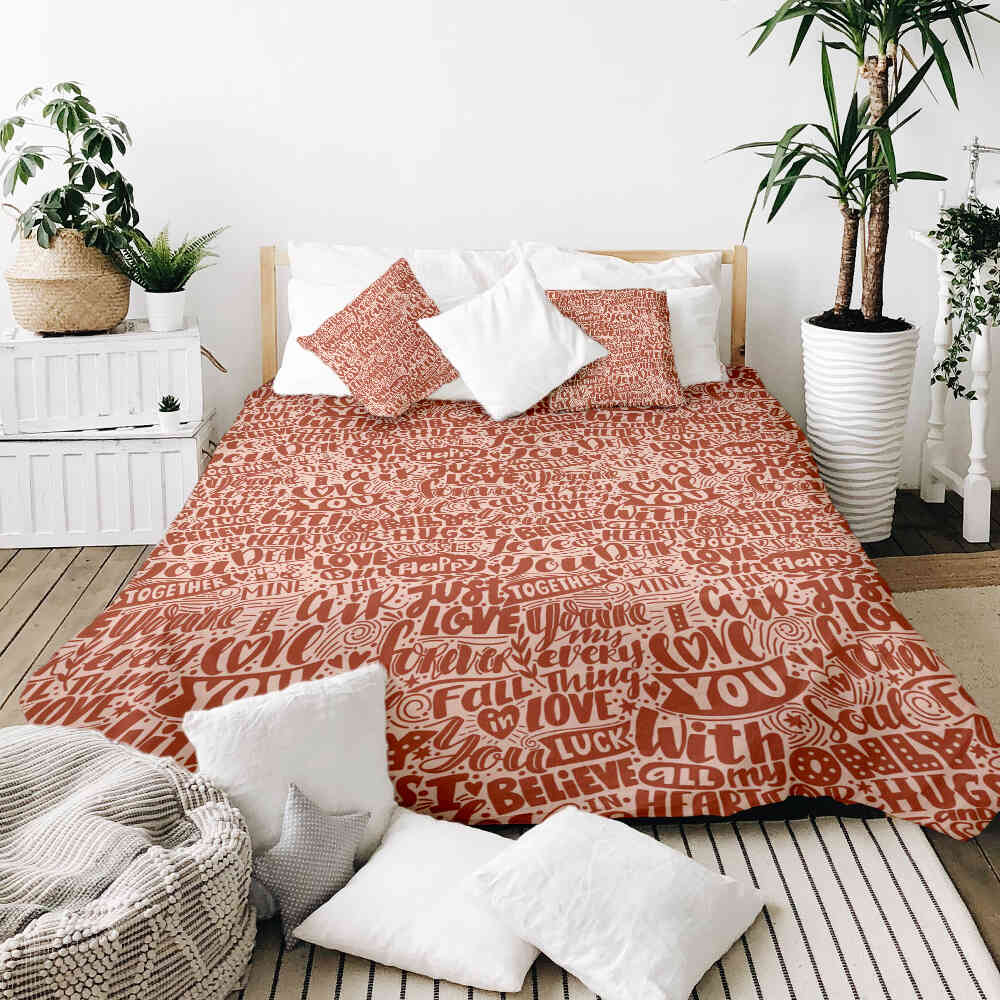 Original Therapiedecke - Baumwoll Bettwäsche Set Be Mine