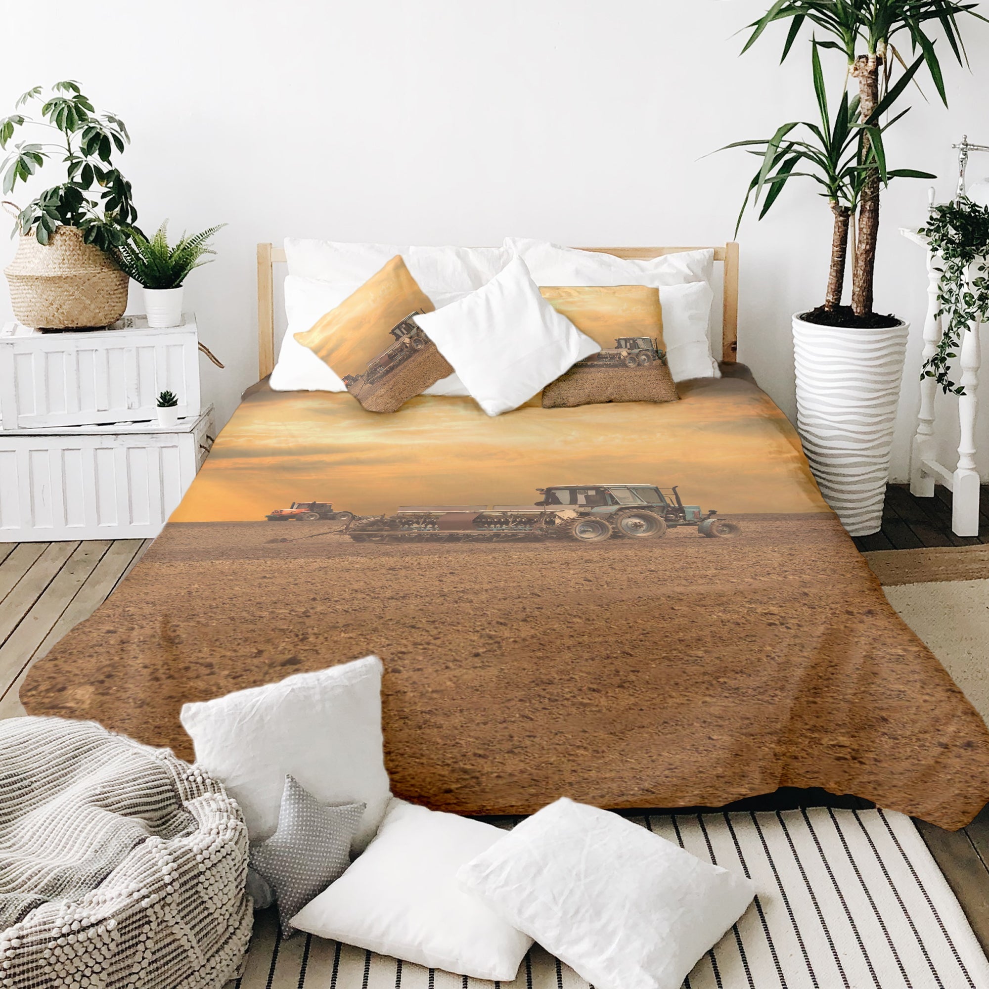 Original Therapiedecke - Baumwoll Bettwäsche Set Zwei Trecker