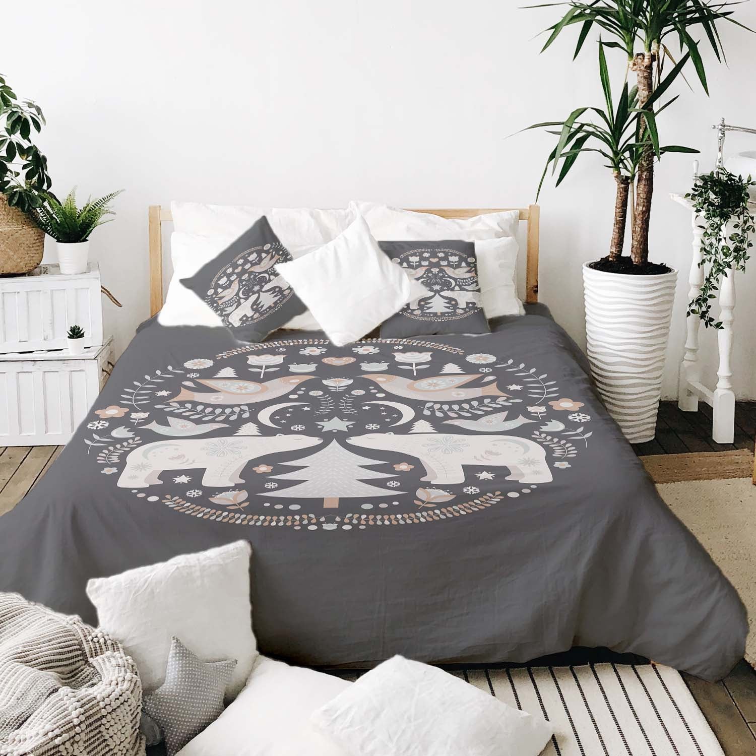 Original Therapiedecke - Baumwoll Bettwäsche Set Weihnachten in Moskau