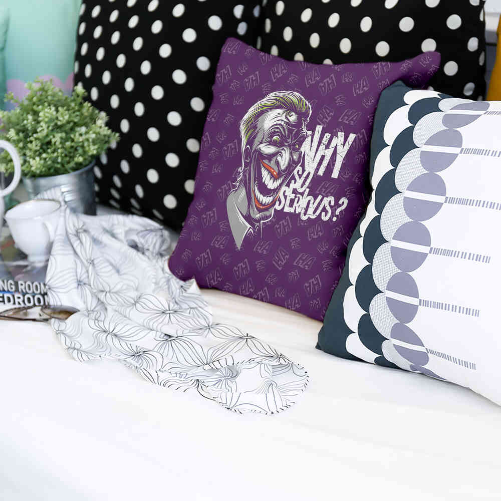 Gesundheitskissen Lila Why So Serious?