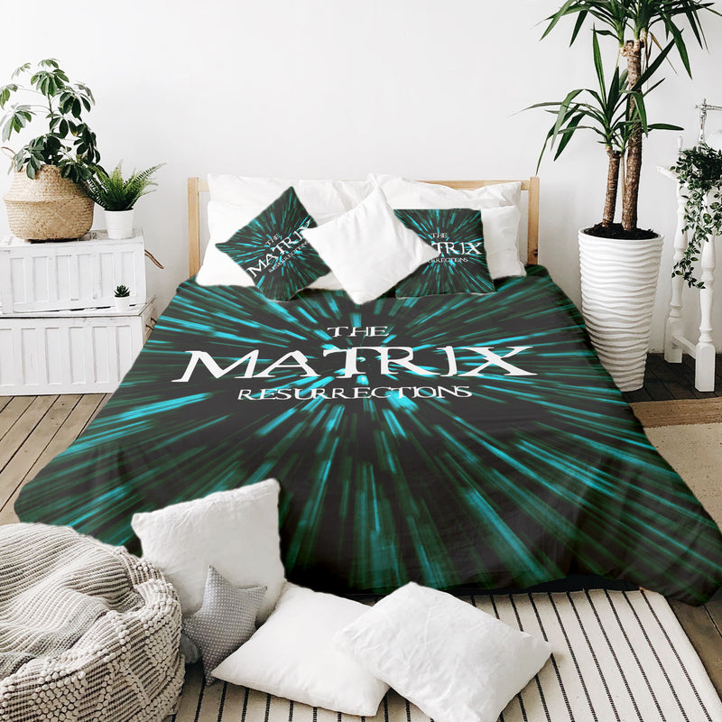 Therapiedecken Bettwäschen Set Mit The Matrix Schriftzug
